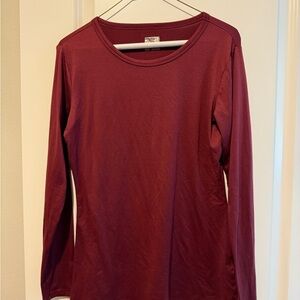 32 Degrees Women's Burgundy Long Sleeve Thermal Top